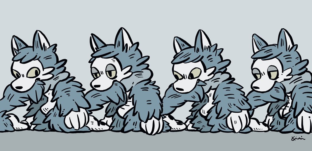 おおかみくん 」|あらいきりこのイラスト