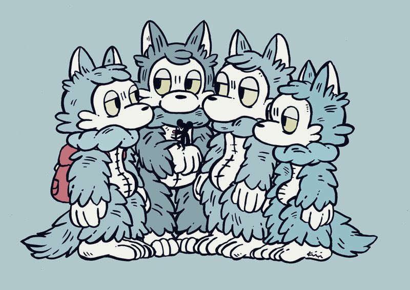 おおかみくん 」|あらいきりこのイラスト