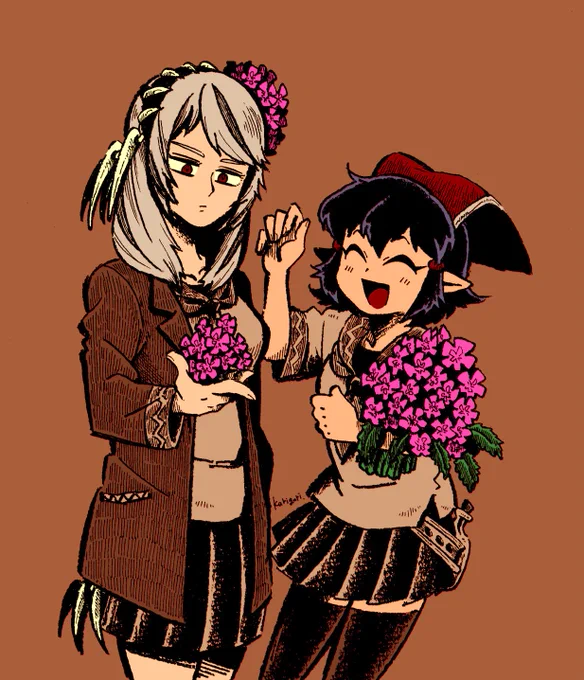 今日はひな祭りなので申し訳程度に女の子絵の再掲(すべて創作)
#originalcharacter 