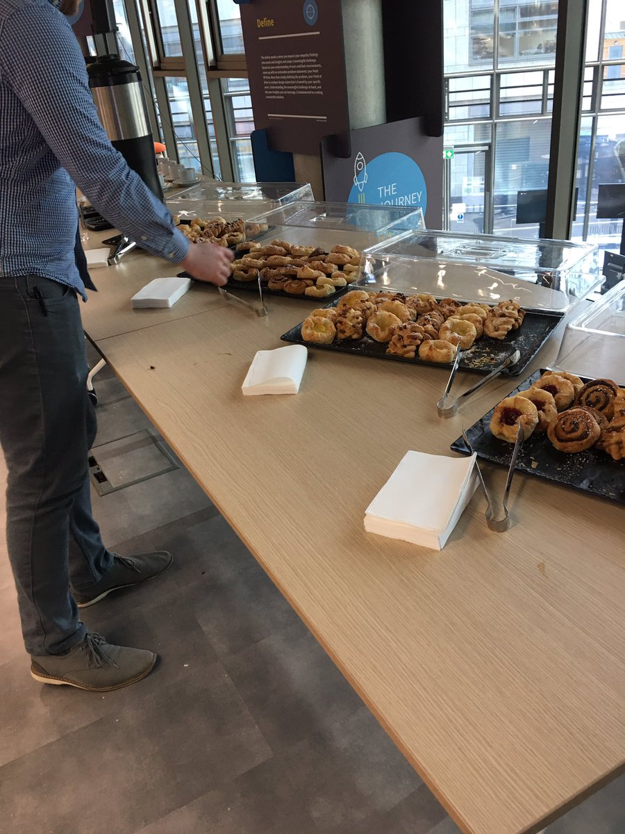 TCDPortal's tweet photo. The teams have got their caffein fix and are brainstorming for the Half Baked icebreaker #ProvostChallenge #HackPlastic https://t.co/8SN3FkOXN9