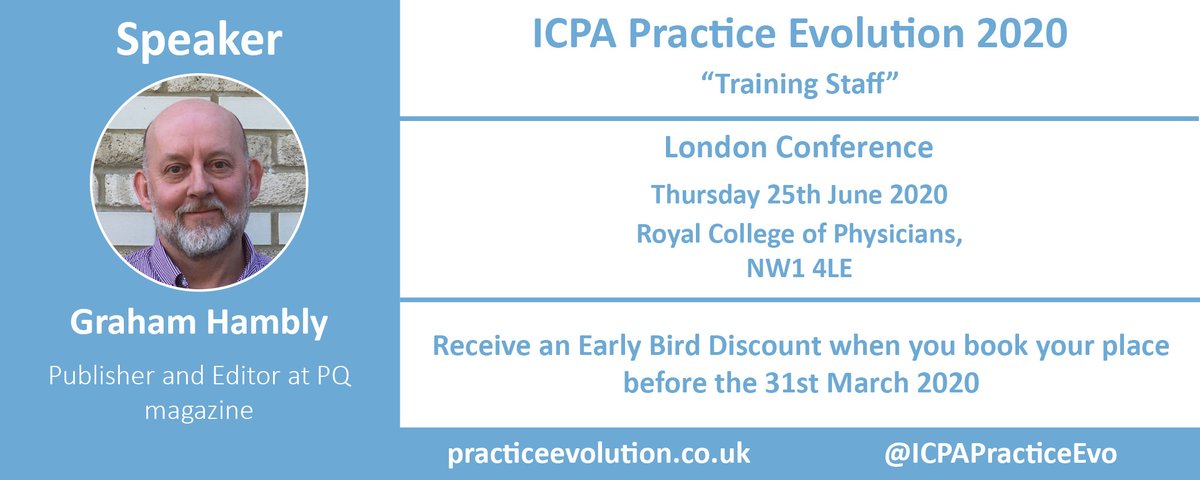 Find out more about the Practice Evolution speaker Graham Hambly from <a href="/PQMagazine/">Graham Hambly</a> with his presentation on "Training Staff" #London #PracticeEvolution ow.ly/64Qk30q8pBo