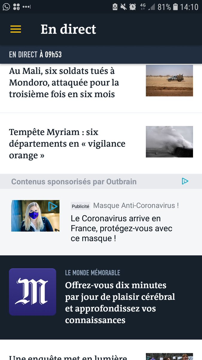 sylfabre's tweet photo. @lemondefr faut-il croire vos articles ou vos publicités ? https://t.co/hi3z9pXXdF
