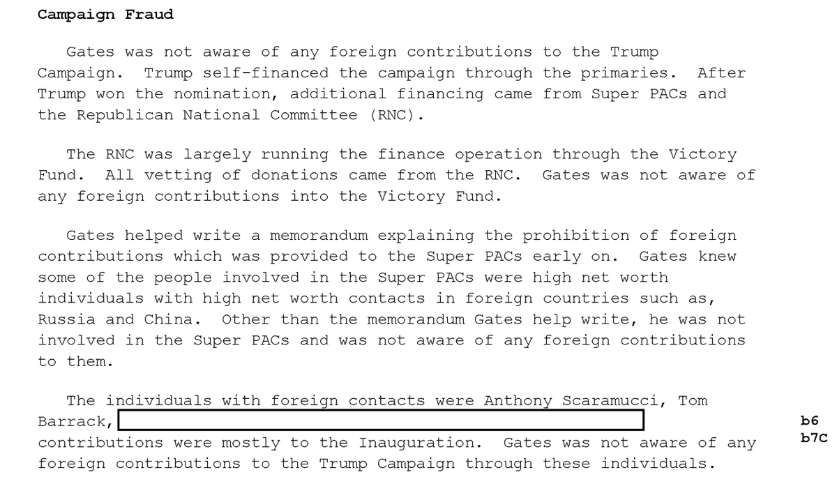 Campaign Fraud: Jeez, Trump didn't just take foreign *help,* did he? How about foreign money? Enter DA MOOCH and Tom Barrack.