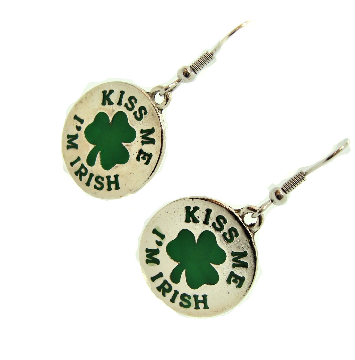 girliegals12's tweet photo. Kiss Me I'm Irish Dangle Earrings: https://t.co/ERuwyiZZ2I…/…/ref=sr_1_15… #StPatricksDay #Irish #greenearrings #shamrocks #kiss #cute #whimsical #party #funtowear #silverdisc #handmadeatamazon #amazonjewelry #giftsforher #shopsmallbusiness https://t.co/Mlhp79McRH