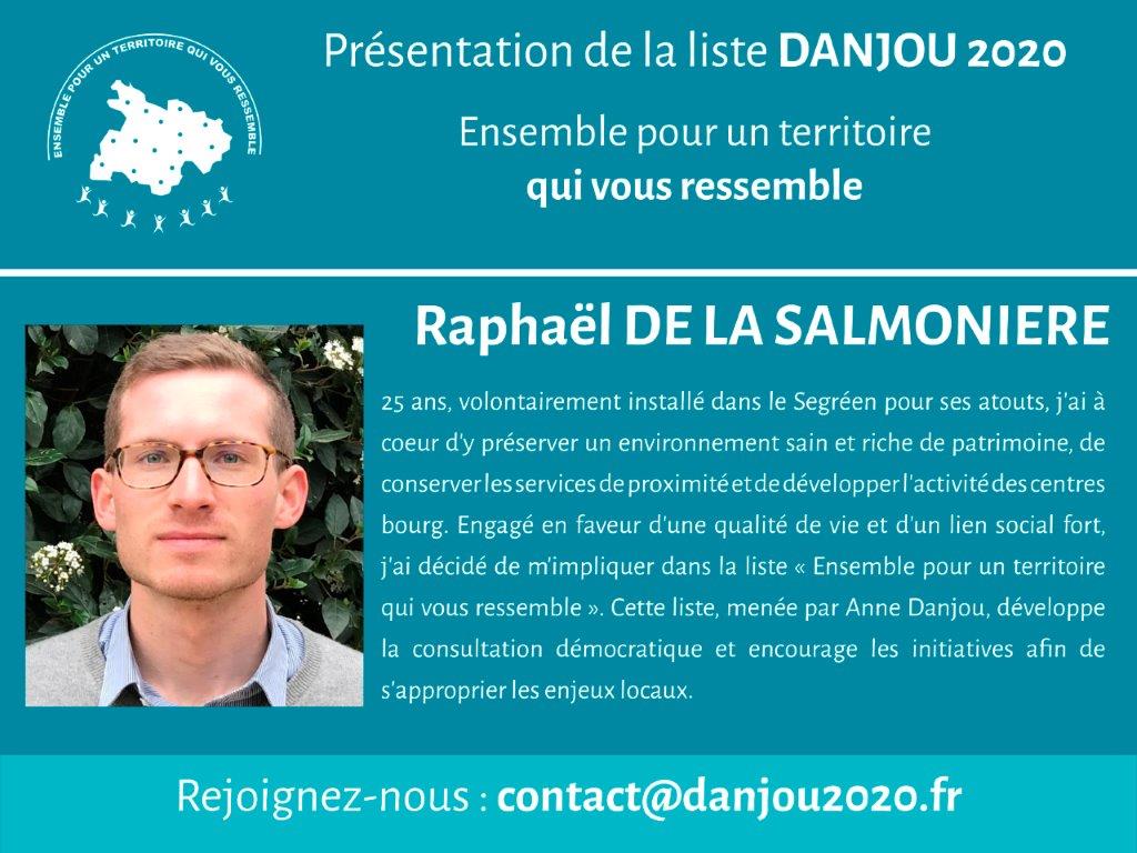 danjou2020's tweet photo. Nos candidats : présentation de Raphaël DE LA SALMONIERE "préserver un environnement sain et riche. Qualité de vie et lien social fort"
Avec Anne Danjou
Segré-En-Anjou-Bleu

#Danjou2020 #Municipales2020 #Municipales #Segré #Anjou #LienSocial #territoires #democratie https://t.co/Sid6Dw4P59