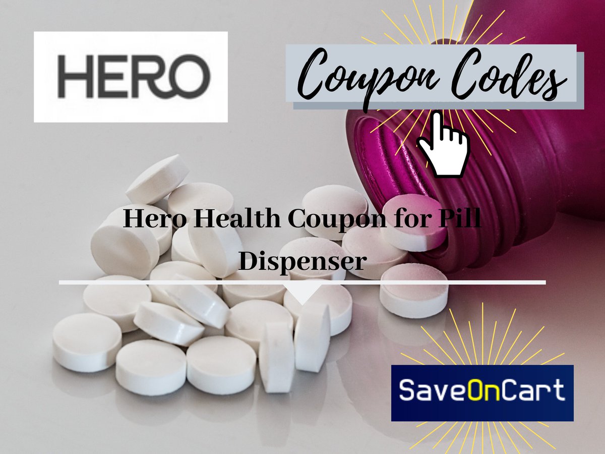 SaveOnCart's tweet photo. Apply the latest Hero Health promo code & save more on your hero pill dispenser. Choose SaveOnCart to have the promo code & also get flat 50% off on your 1st purchase. Visit us at https://t.co/RQkvyKP4sT
#HeroHealthPromoCode #SaveOnCart #HeroHealth https://t.co/z6AHD09zyO