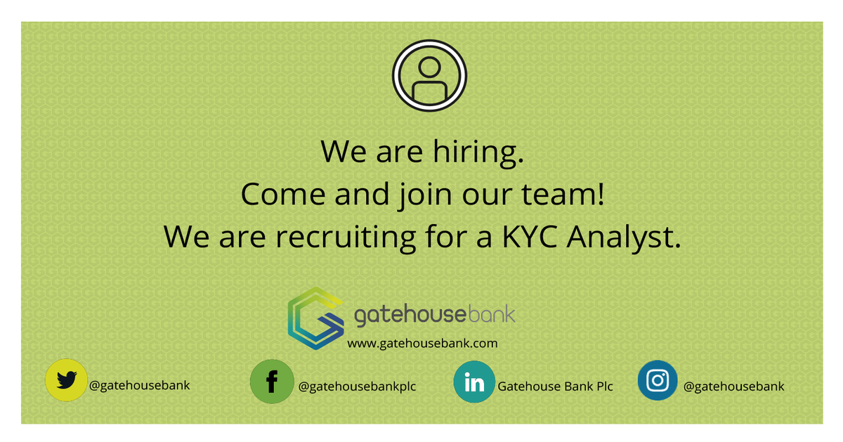 gatehousebank's tweet photo. We are hiring. Come and join our team in Milton Keynes. We are recruiting for a KYC Analyst.
Find out more information here: https://t.co/7CJeWn0laG
#GatehouseBank #Hiring #Recruitment #NewJob #KYCAnalyst #MiltonKeynes https://t.co/a49gd9xBpN