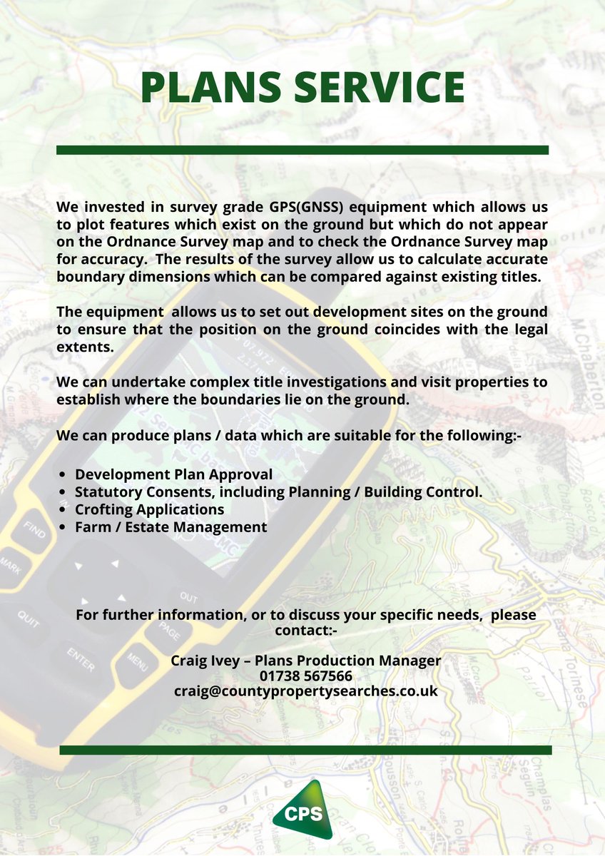 CountyProp's tweet image. Featured Service !!!

Did you know that we can provide Title Deed Plans across the country and can visit the site and measure up to ensure accuracy rather the relying on the OS map. Have a look at our brochure and if you think we can help get in touch.