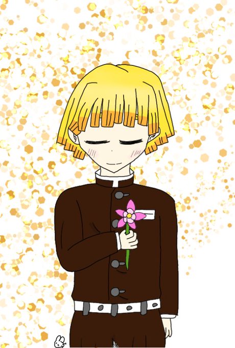 💐アヤナ🥀さんがTwitterに投稿した我妻善逸(鬼滅の刃)のイラスト。