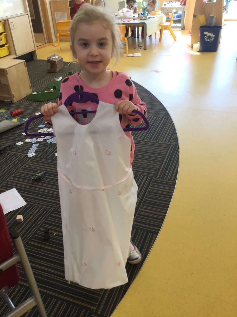 SchoolHillside1's tweet image. Dress making in nursery finished product well done!! #earlyyears #creativity #childrenslearning #dressingmaking