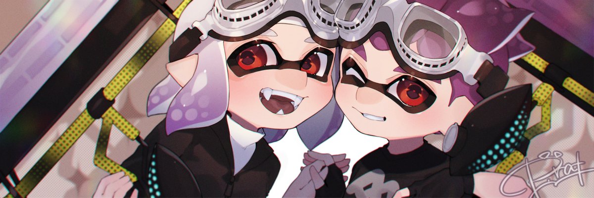 インクリング ,イカガール(スプラトゥーン) 「commission? 」|P.ratのイラスト