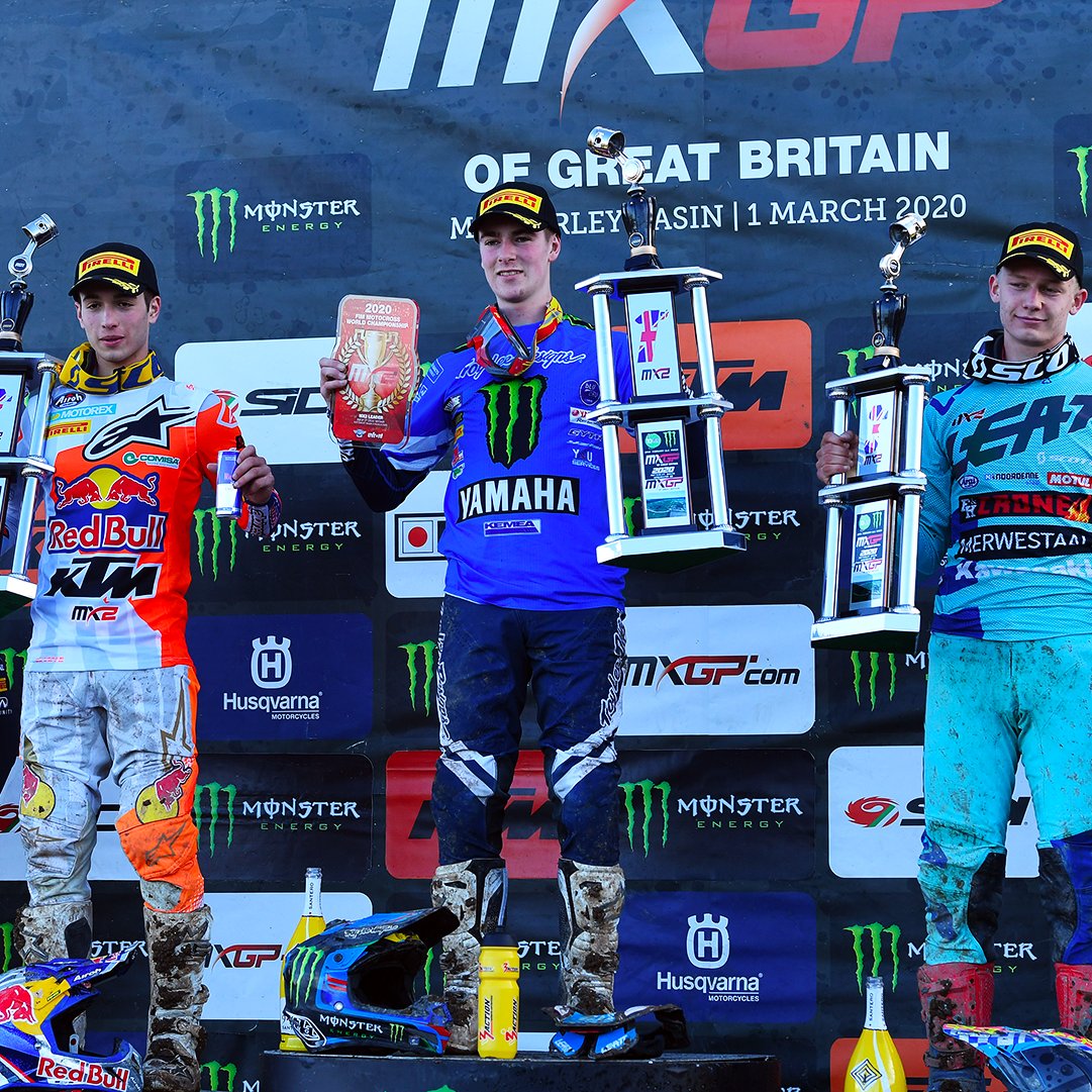 PirelliMoto's tweet photo. Pirelli monopolized the Grand Prix of Great Britain, the inaugural race of the FIM
Motocross World Championship. Scorpion™ MX tyres swiped up every podium, helping riders
on the heavy mud with stunning performances. 🏁 #Pirelli #PirelliMoto #ScorpionMX #MXGP https://t.co/YPEDeIMZHh