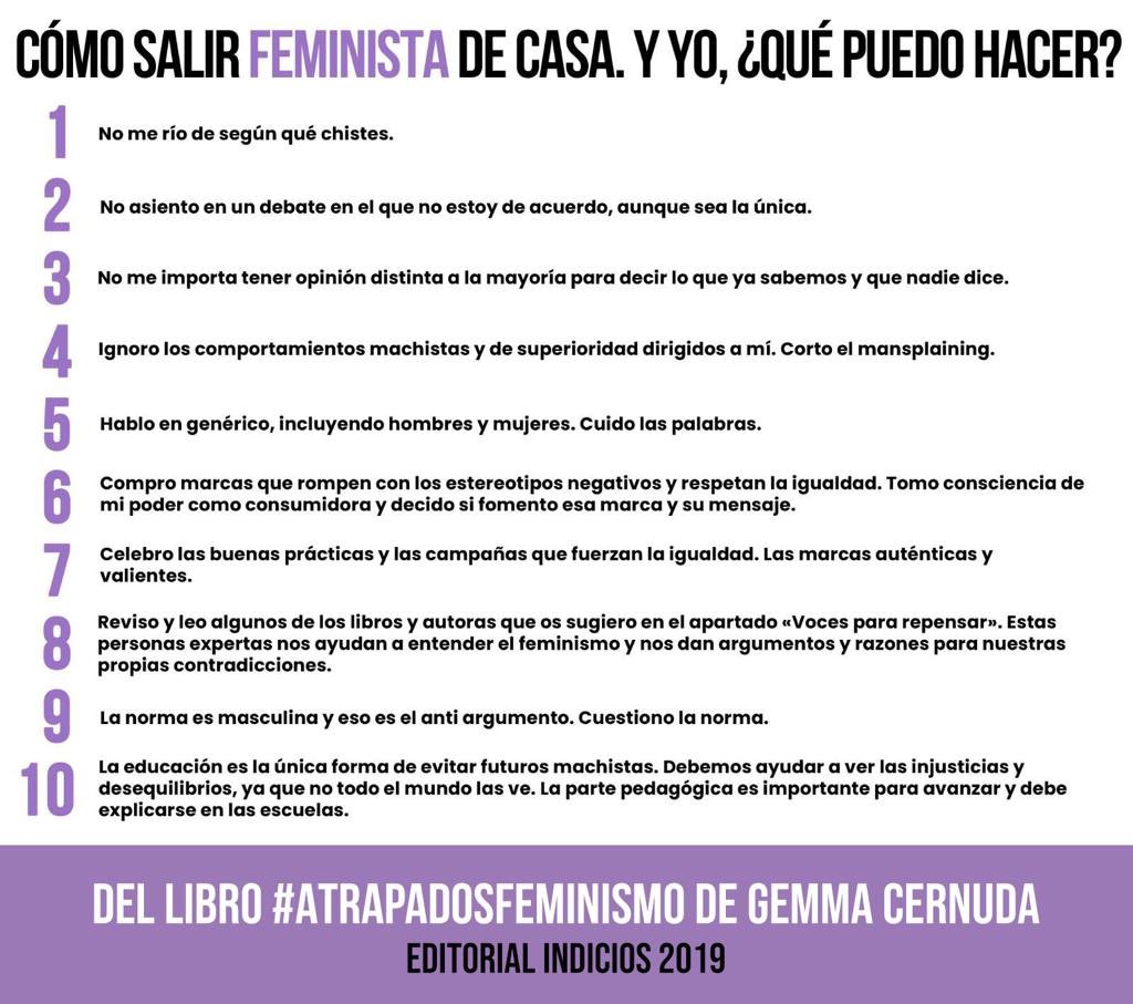 ¿Como salir #feminista 💜 de casa?⁦<a href="/RethinkFeminism/">Rethinking Feminism</a>⁩ ⁦⁦<a href="/VIAEmpresa/">VIA Empresa</a>⁩ ⁦<a href="/W50Women/">W50Women</a>⁩ ⁦⁦⁦<a href="/TEDxBcnWomen/">TEDxBarcelonaWomen</a>⁩ ⁦<a href="/fundacioared/">Fundació Ared</a>⁩ ⁦<a href="/ForumDonaEsport/">Fòrum Dona i Esport</a>⁩ ⁦<a href="/fibracat/">FIBRACAT</a>⁩ ⁦<a href="/AsocEyC/">EJE&CON</a>⁩ ⁦<a href="/asodame_bpw/">Asodame - BPW Barcelona</a>⁩ ⁦<a href="/FundacioFidem/">Fundació Fidem</a>⁩ ⁦⁦@LasTop100⁩
