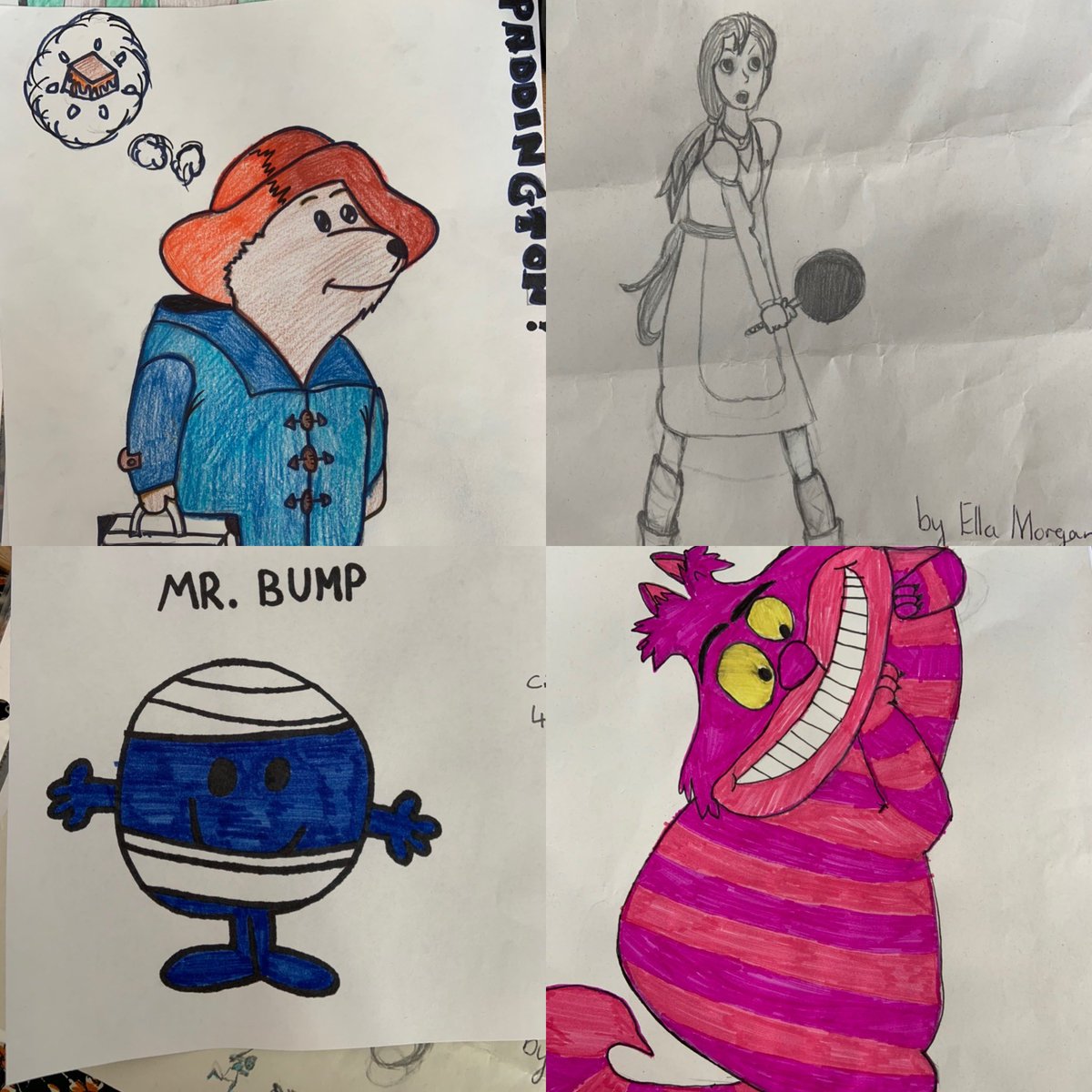 English_DHS's tweet image. Here are some of our incredible entries for our draw a literary character competition. We love how enthusiastic our students are! #WorldBookDay #PromoteReading