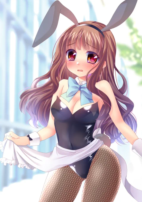 わ…私はバニーガールが好きなの…?(でしょうね…)(2枚め清書したい) #うさぎの日 #耳の日 