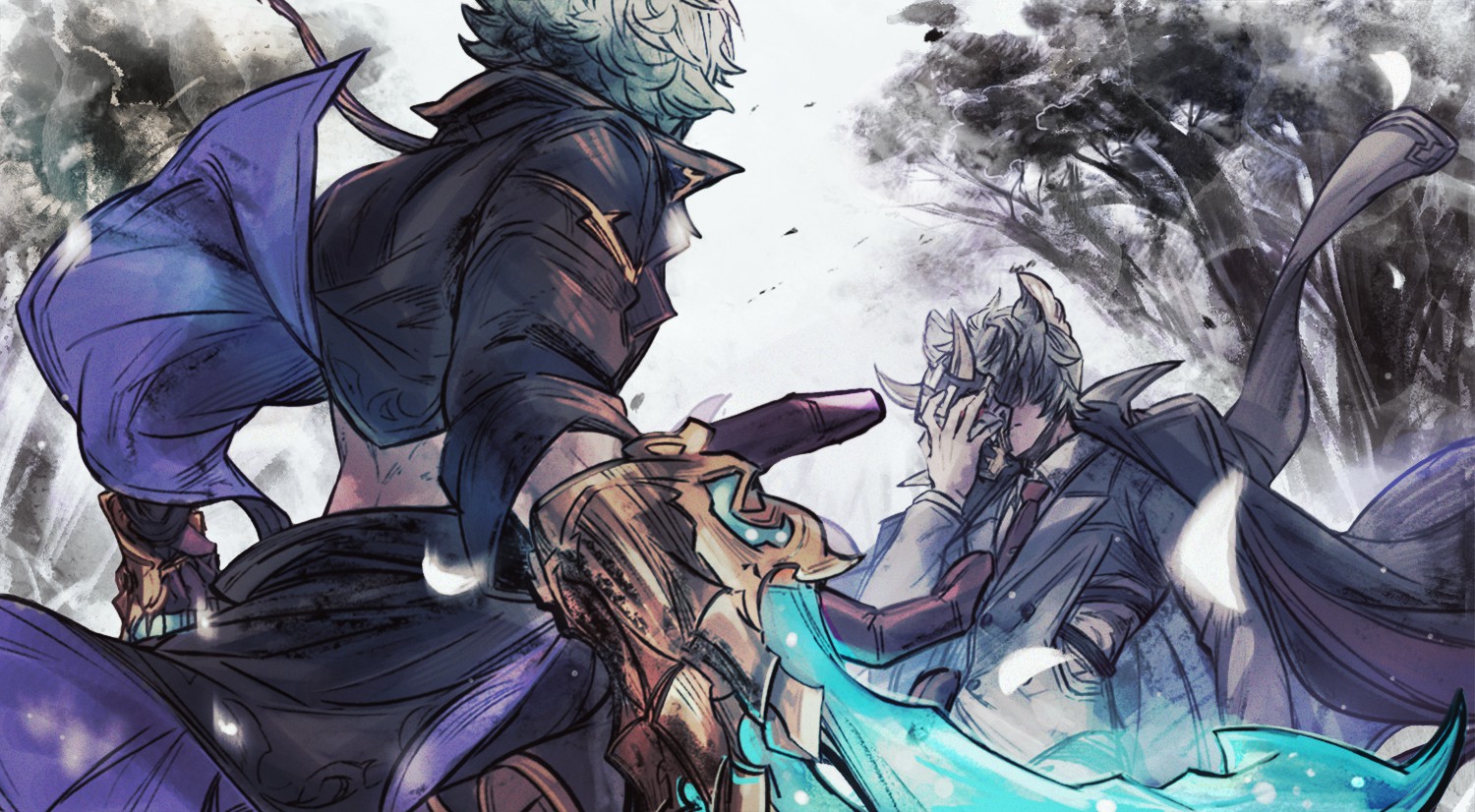 グランブルーファンタジー グランブルーファンタジー 6周年記念イベント こくう しんしん ストーリー後編は明日3 4 水 19 00公開予定 絡み合う因果 落着の刻 カルム一族の後胤たちは静かに相対する 己が過去と対峙し その手に掴むは寂静か壊苦か