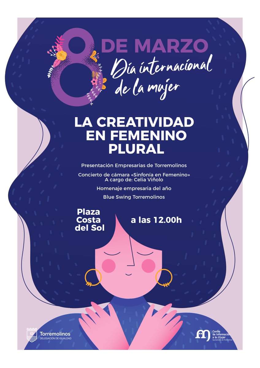 Torremolinos_On's tweet photo. #Torremolinos se une a la conmemoración del #DiaInternacionalDeLaMujer con varias actividades centradas en las #mujeres del municipio 👩🏻 ¡Os esperamos! ⏰ 8 Marzo | 12h 📍 Plaza Costa del Sol 🎫 Actividades gratuitas https://t.co/EnOqnSm9pQ https://t.co/rvXu5GP2nQ