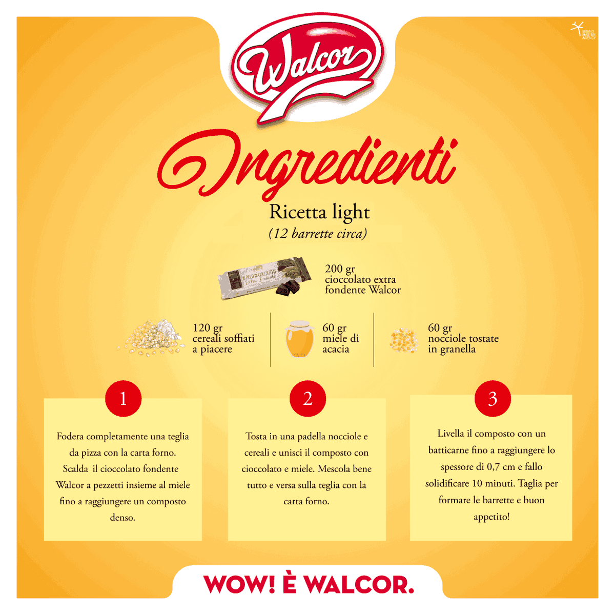 WalcorItalia's tweet photo. Una barretta energetica perfetta per sportivi e studenti? Con il #cioccolatofondente #Walcor è possibile! Segui la nostra #ricetta e facci sapere il risultato😊🍫 https://t.co/szIaEUx4F3