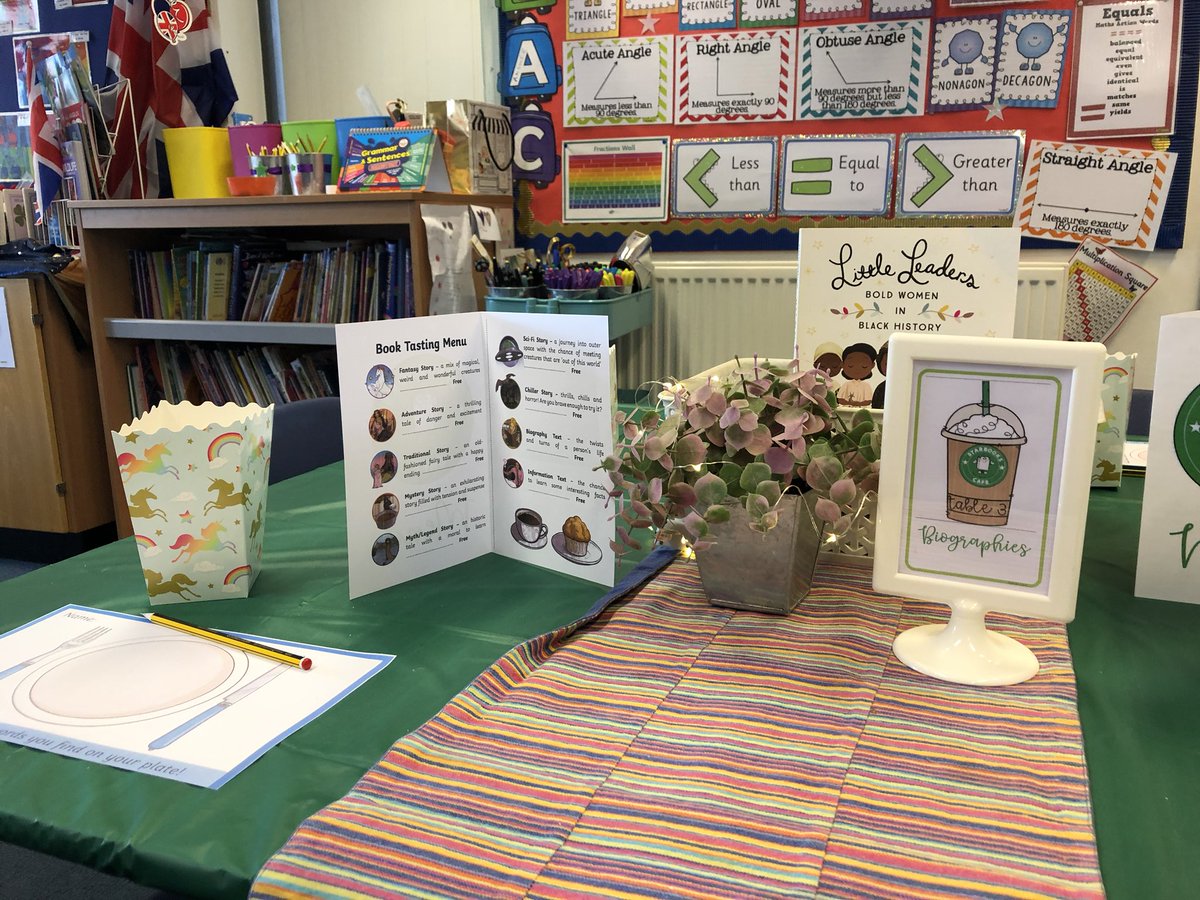 BromPrepArchive's tweet photo. Year 3 pupils @BromsPrep enjoying an early @WorldBookDayUK today with a Starbooks Cafe #iapsuk #WorldBookDay2020 #Reading https://t.co/a4peopz5rz