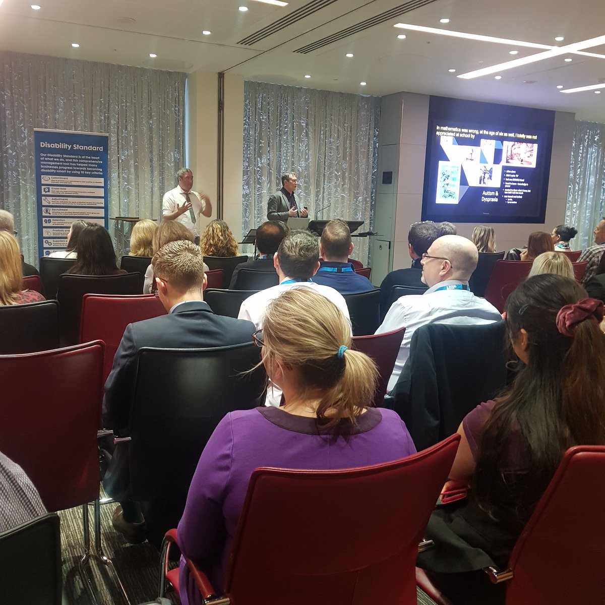 DisabilitySmart's tweet photo. "I think in patterns, in algorithms, and it helps me be creative. There is no box when it comes to ideas" @MicrosoftUK's @miwon at today's #DisabilitySmartTech event Disability-Smart stories https://t.co/ms3snL1nWm