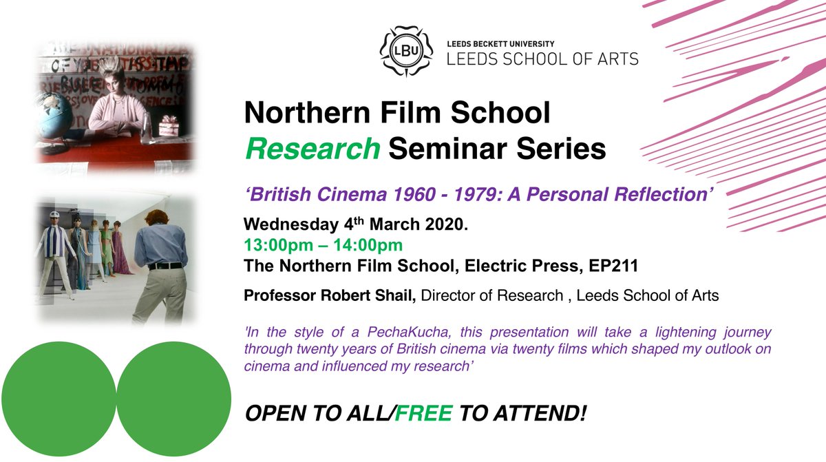 LARC (@lbuartsresearch) on Twitter photo Not that you need one 🤦♀️🤦🤦♂️ but just a reminder that the <a href="/NFSFilmTV/">Northern Film School</a> <a href="/LBU_LSA/">Leeds School of Arts</a> Research Film Seminar Series 'The Films in My Life' continues tomorrow 04.03.2020 with the following free seminar featuring our very own Professor Robert Shail. <a href="/leedsbeckett/">Leeds Beckett</a> <a href="/ResearchTeamLBU/">Leeds Beckett Research Team</a> @rshail1 Not that you need one 🤦♀️🤦🤦♂️ but just a reminder that the <a href="/NFSFilmTV/">Northern Film School</a> <a href="/LBU_LSA/">Leeds School of Arts</a> Research Film Seminar Series 'The Films in My Life' continues tomorrow 04.03.2020 with the following free seminar featuring our very own Professor Robert Shail. <a href="/leedsbeckett/">Leeds Beckett</a> <a href="/ResearchTeamLBU/">Leeds Beckett Research Team</a> @rshail1