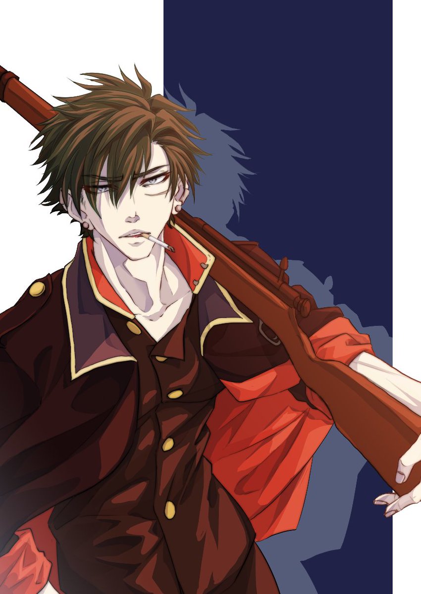 蒼哉orそやさん イラストの仕事募集中 Odaibako Souya 23 T Co Tx4gfzd1pv 葛城の軍服 アニメ塗り風