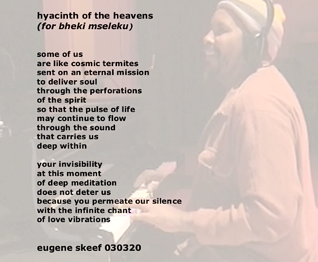Hyacinth of the heavens (Happy Birthday Bheki Mseleku) 