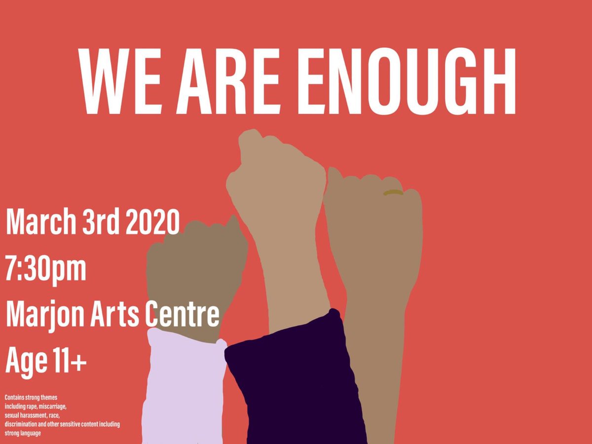 theactorswheel's tweet photo. “we are enough is our speech, our rally, our time to talk” #marjon #theatre #actorswheel https://t.co/EnBhgdvPNQ