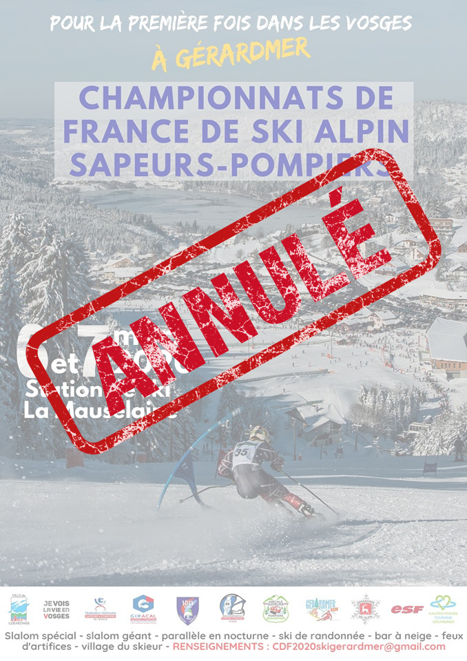 PompiersFR's tweet photo. 🔴 CHAMPIONNAT DE FRANCE DE SKI ALPIN 2020 ANNULÉ 🔴

Face au manque de neige et à l'incertitude #coronavirus #Covid_19, les sapeurs-#pompiers de France sont contraints d'annuler le championnat de France de ski alpin prévu les 6-7 mars 2020. La priorité est à la santé publique. https://t.co/2U0ddvF6sZ