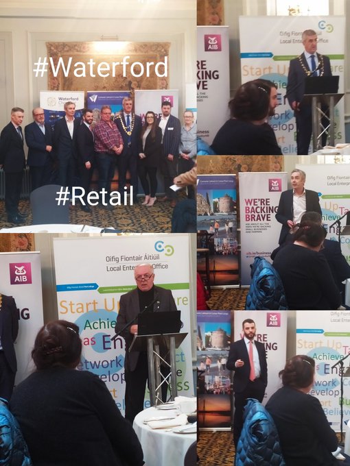 LEOWaterford's tweet photo. Plenty food for thought this morning with a fresh look into how local retailers can use technology to gain insights into customer behaviour in retail. • Data trends  • Footfall  • Customer Experience
@RetailExIreland @waterfordcc @WaterfordCounci @AIBIreland https://t.co/xwH6jdwQqb