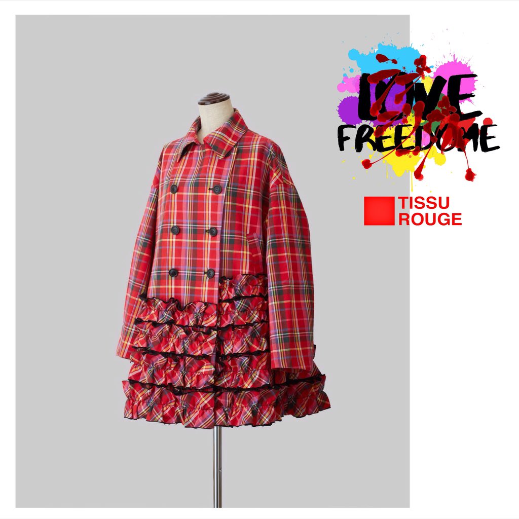 TISSU_ROUGE's tweet photo. TISSU ROUGE 2020 S/S Collection
Frilled Double Breasted Coat
.
https://t.co/5KGWly5n8g…
.
#tissurouge #tissu_rouge #fashion #avantgarde #fashionable #ootd #cutingedge #mode #styling #coordinate #outfit #かわいい #2020ss #freedom #streetfashion #kawaii #Japanbrand  #punkrock https://t.co/6zmMa5xJRr