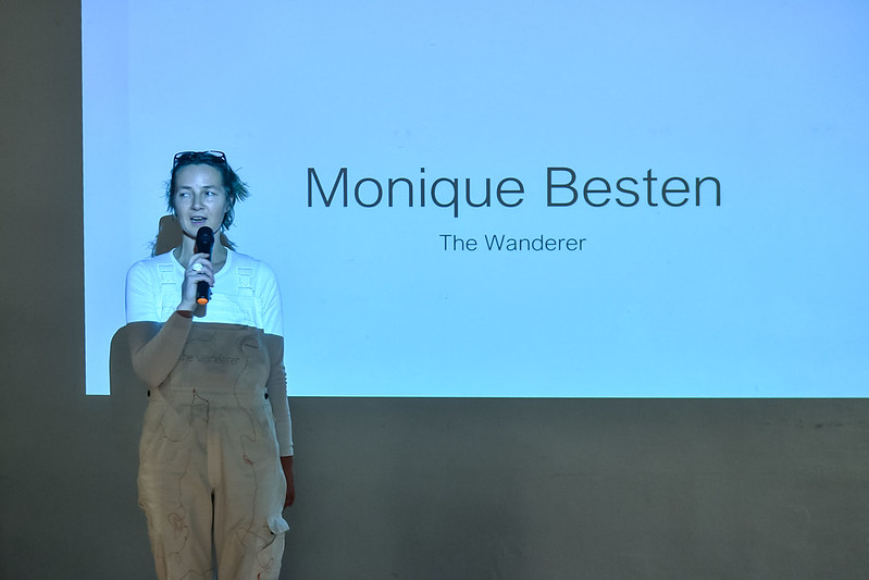 dpr_barcelona's tweet photo. And here some photos of Monique Besten, winner of our #FINAL_FINAL Writing Grant under the umbrella of @FA_Platform with her proposal ‘The Wanderer’

Stay tuned for a wonderful book with new narratives to discuss architecture through the eyes of the wanderer. https://t.co/N5JjPfMIBa