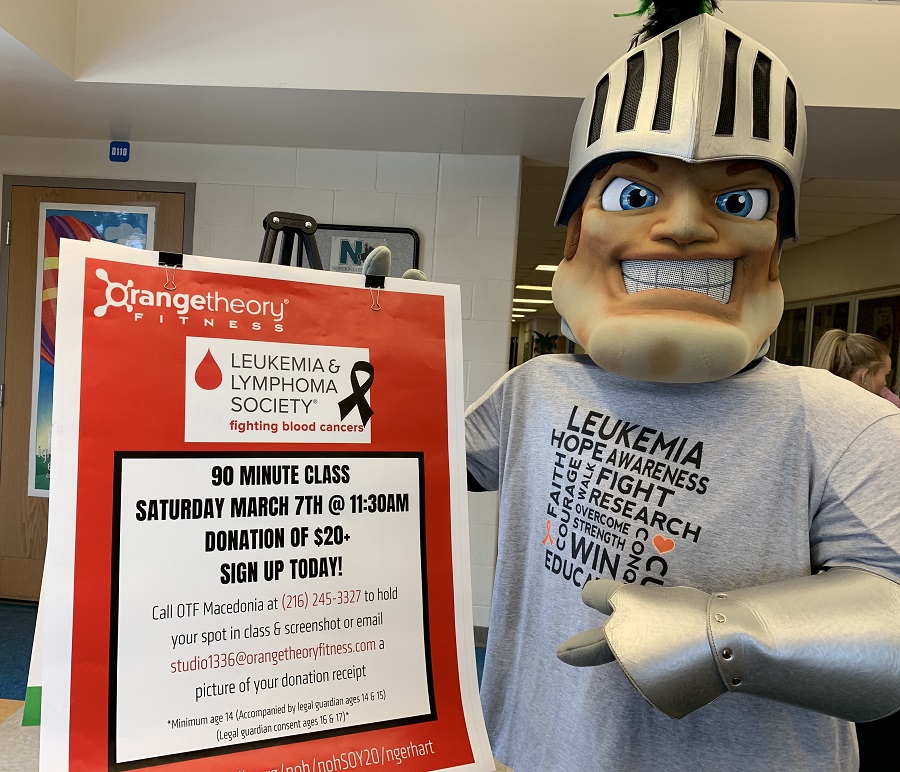 nordoniamascot's tweet photo. Get some exercise at Orangetheory Fitness Macedonia and help a good cause by signing up today to hold your spot. See you Saturday! @2020Lls @orangetheory #leukemia https://t.co/i8aYANAisY