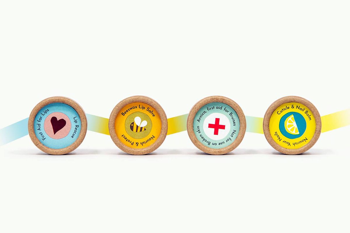 b_skincare's tweet photo. Look who's back! 😃
Our range of lip balms and salves are now available to buy in compostable packaging with snazzy biodegradable labels created for us by artist, Jo Gibbs.

Read more here: https://t.co/nlz3Dhc0ha https://t.co/g26ge8n5q9