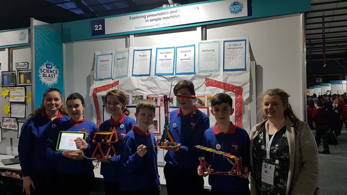 OrlaKelly5's tweet photo. Moneystown NS, Bray, Co Wicklow getting to grips with hydraulics and pneumatics. Impressive designing and making with working models of cranes, bridges and lifts! @esbscienceblast @mpbmorgan https://t.co/plPvndBru0
