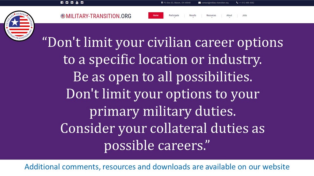 miltransurvey's tweet photo. #MilitaryTransition info: https://t.co/vlWZ8es1JO #military #militaryfamily #AFvet #USMCvet #Navyvet #Armyvet #SFLTAP #veterans #MilToCivStory #VetResources #CivDiv #milso #army #navy #airforce #marines #miltociv #militaryspouse https://t.co/GfkhfSNmXS