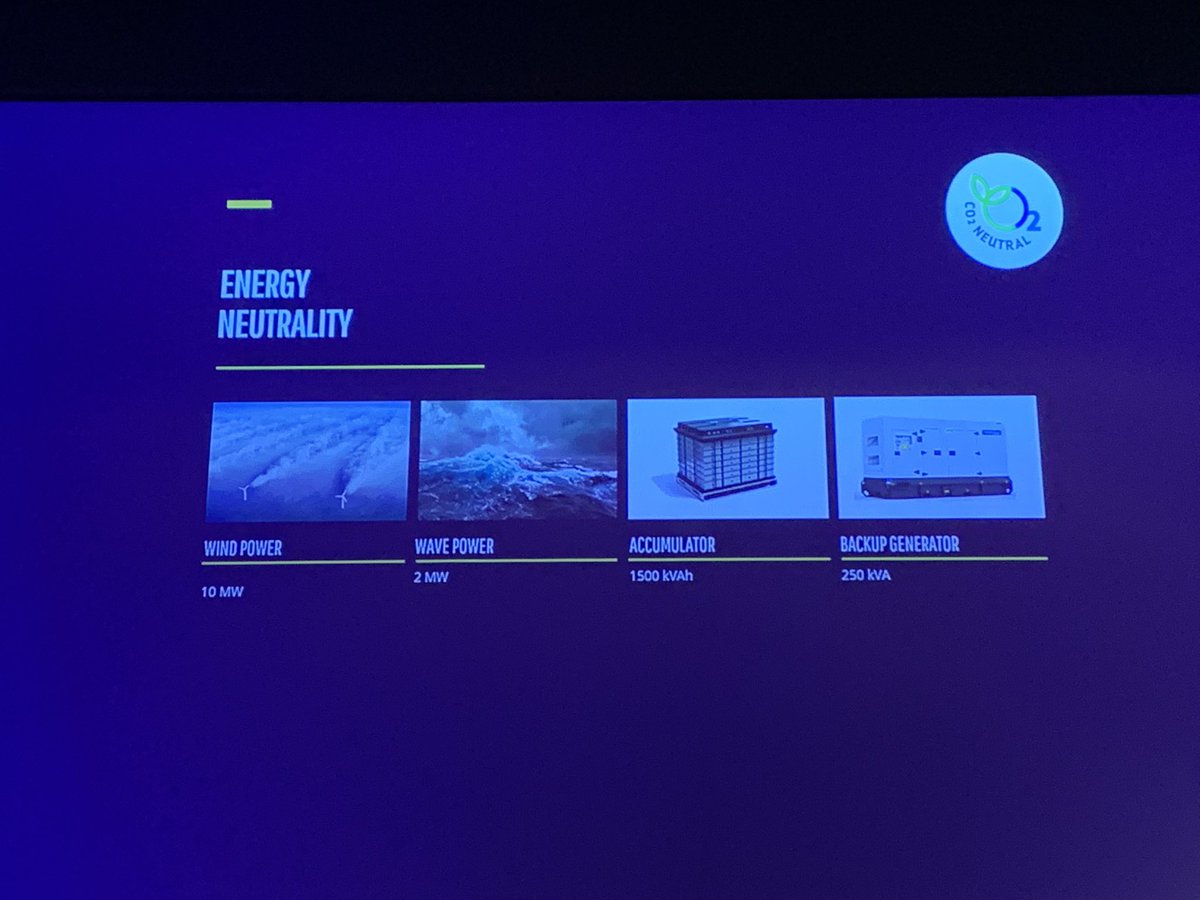 Crossover and cross-sector: CO2-neutral fish farm uses energy from wind, waves and battery storage and is based on tech from the oil industry #viewpoint at #northatlanticseafoodforum