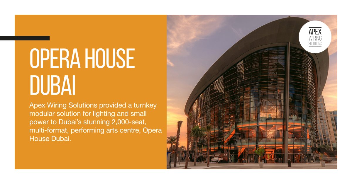 ApexWiring's tweet image. When the developer of Dubai’s stunning 2,000-seat Opera House required a supplier of modular wiring and assembly solutions they could trust, Apex Wiring Solutions hit all the right notes…

apexwiringsolutions.co.uk

#ukmfg #gbmfg #modularwiring #exportingisgreat #madeinbritain