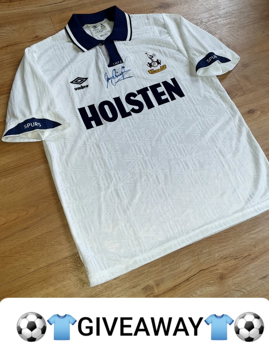 SpursShirt's tweet photo. ⚽️👕GIVEAWAY👕⚽️

Over the weekend I hit 500 followers, thank you 💙

To celebrate growing the page plus its FA CUP🏆week, what better than a giveaway!

For your chance to win this original 1991 Lineker signed replikit shirt just

✔RT this tweet
✔FOLLOW me

Closes 8pm 10/03/20 https://t.co/Sh9IT5tfuq