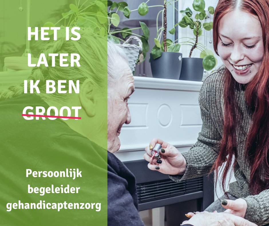 Naomi had vroeger al #vrijwilligerswerk gedaan met mensen met een beperking. 
Nu volgt zij <a href="/ASVZ/">M. Birrer</a> het werken-lerentraject om persoonlijk #begeleider #GZ te worden. 
De visie van #ASVZ past bij Naomi: niet kijken naar #beperkingen, maar naar #mogelijkheden. bit.ly/38iRPa0