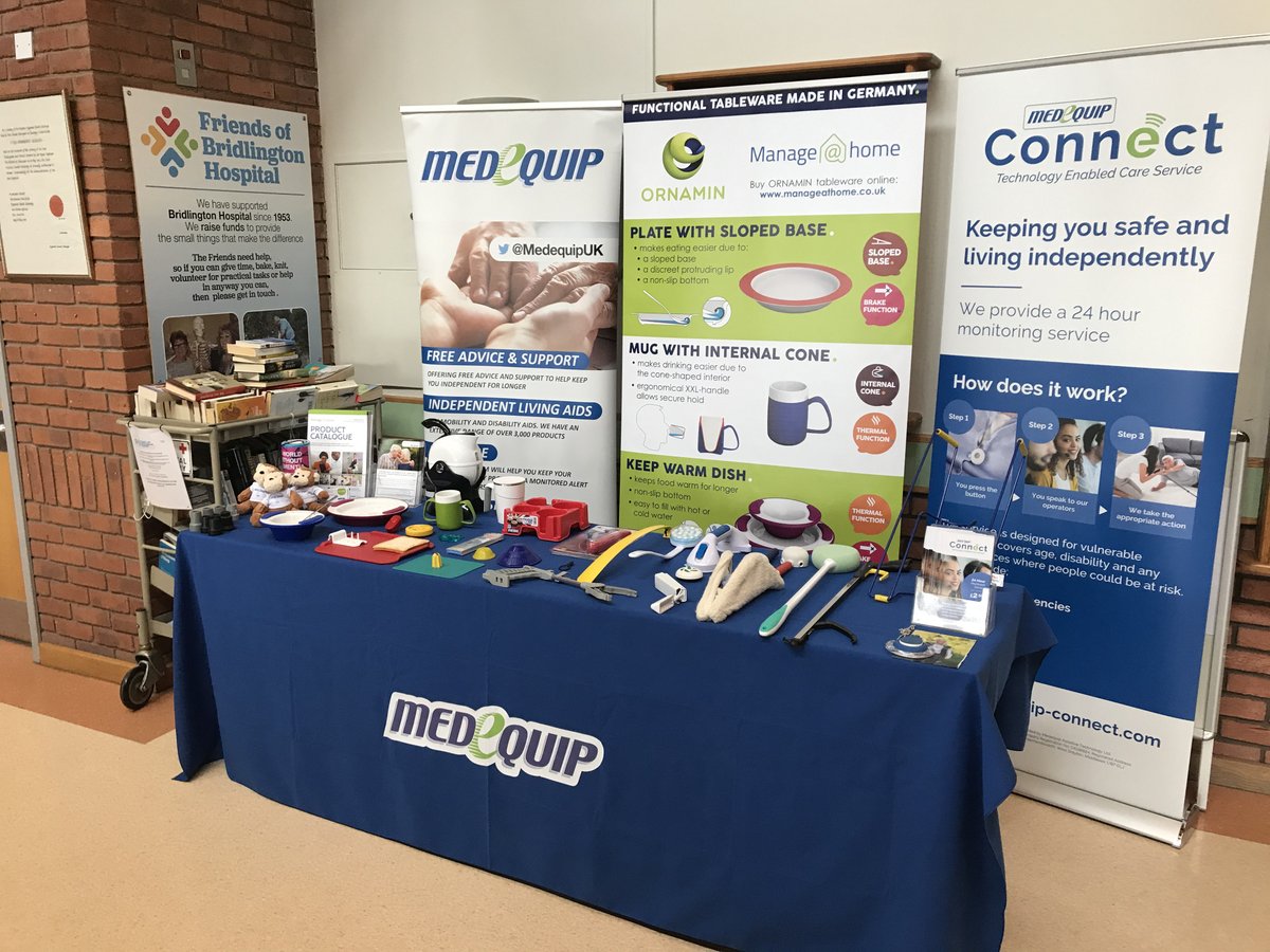 What is telecare? 📞
How does it work? 🤔
What does it cost? 💷

If you are visiting Bridlington Hospital today Alex will be in main reception to answer questions! 

We will also be demonstrating some small aids for daily living. 
<a href="/ValeofYorkCCG/">NHS Vale of York CCG</a> 
<a href="/YorkTeachingNHS/">Alan Sparks</a> 
@srccg