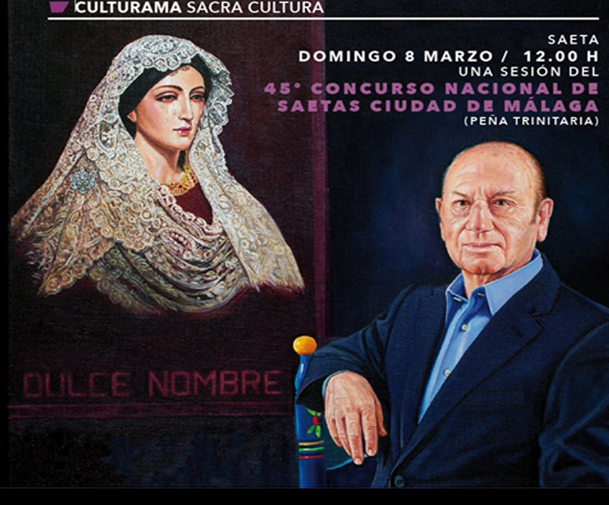 El próximo 8 de marzo se celebra en <a href="/CulturaMVA/">Centro Cultural MVA</a> el 45º Concurso Nacional de Saetas Ciudad de Málaga dentro del Ciclo Sacra Cultura.
¡Las invitaciones ya están disponibles!
Más información: ow.ly/107Y50yBbLO
#cultura #Culturama #saeta #cante #sacracultura #planes