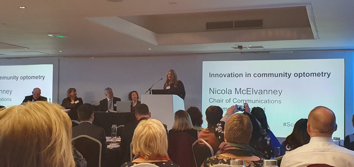 VisionUKGB's tweet image. Continuing the wide range of excellent speakers at #ScotVision2020 as Nicola McElvanney @OptomScotland talks about innovation in #CommunityOptometry good to hear about new #accessible technology for LV and technological innovations in practices.
