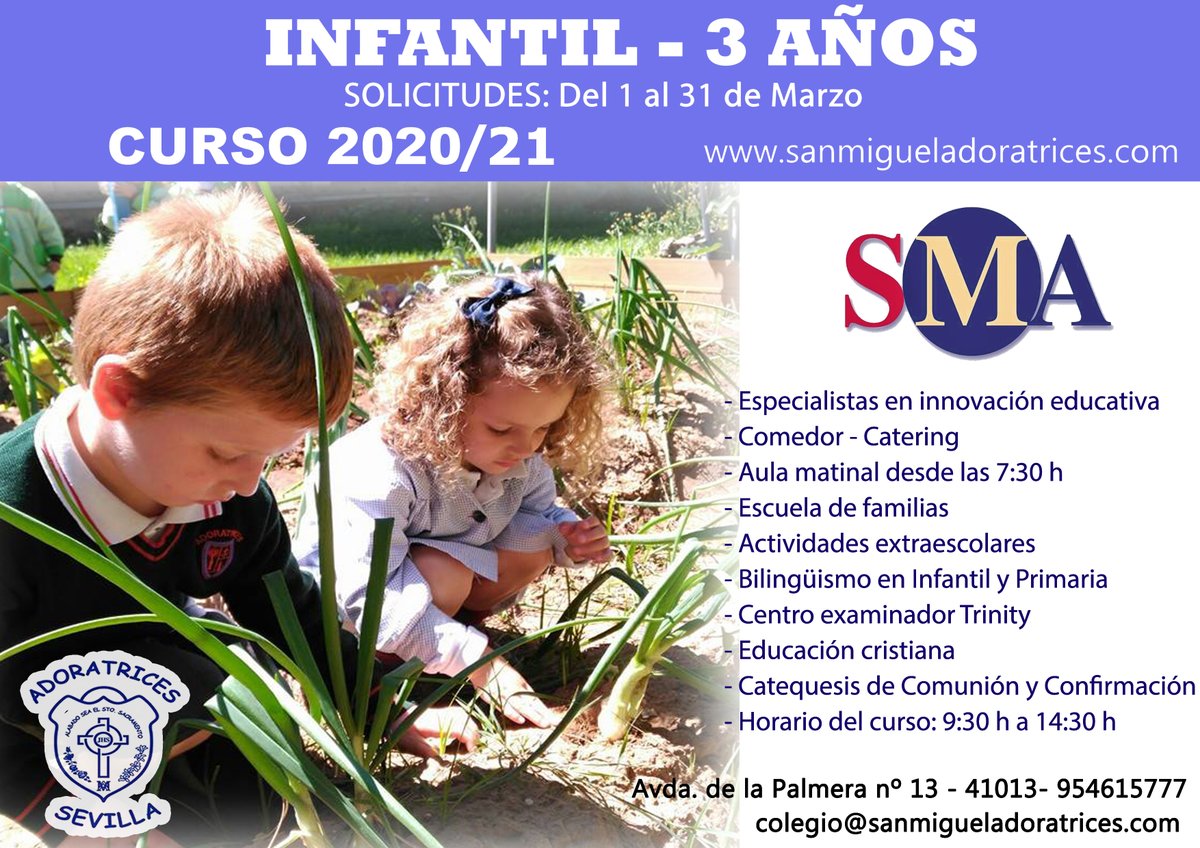 Colegio San Miguel Adoratrices Sevilla (@colesanmiguel) on Twitter photo 
