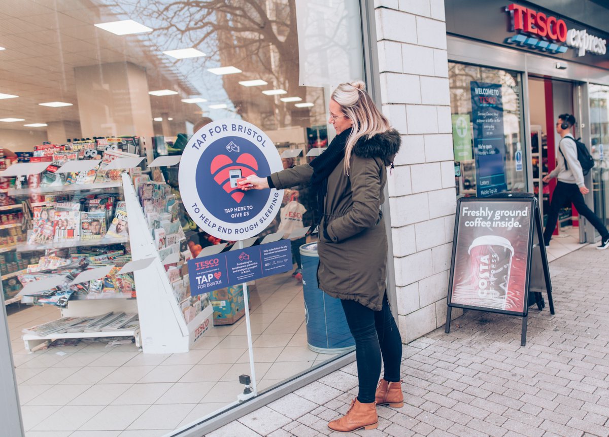 77StokesCroft's tweet photo. Via @BrisCentreBID: There are #TAPforBristol donation points all over the city centre. You'll see them in the windows of businesses &amp; on contactless devices, allowing you to make a secure donation of £3 using your contactless card. 
https://t.co/a06xrY7rRP https://t.co/jhIbUKXDAN