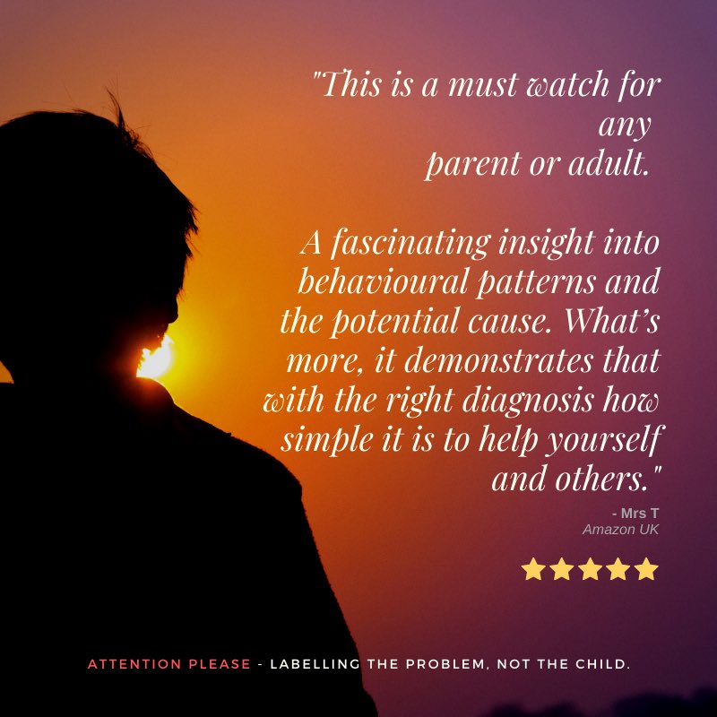 ATWorkFilms's tweet image. “This is a must watch for any parent or adult.”
⠀
ATTENTION PLEASE
⠀
Labelling the problem not the child!
⠀
To watch the full documentary please go to #Amazon⬇️
⠀
🇬🇧 amazon.co.uk/dp/B07ZPHYNKX
⠀
🇺🇸 amazon.com/dp/B07ZPLBSTB

#RetainedReflexes #MentalHealth