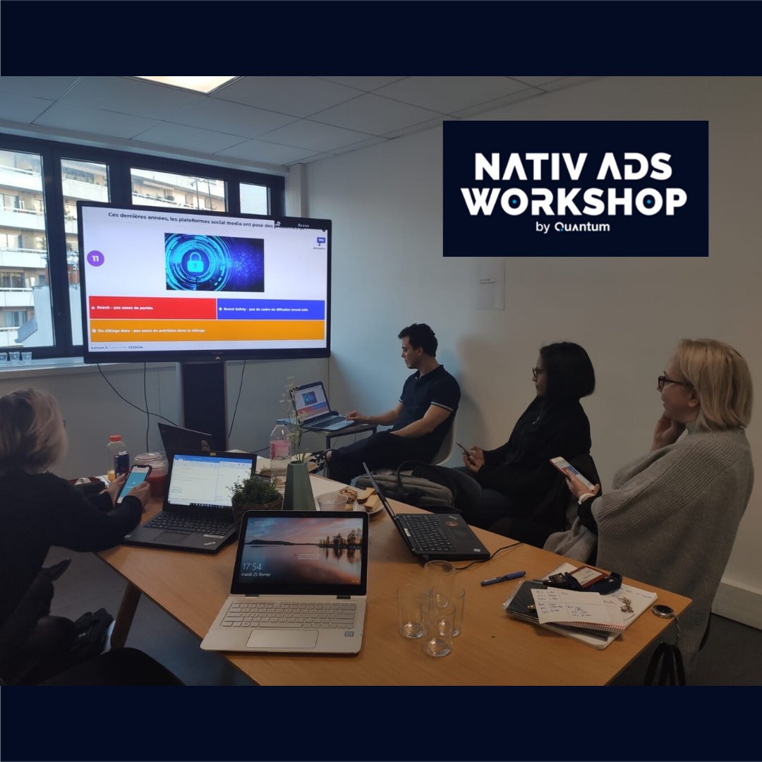 Les équipes de <a href="/QuantumAds/">Quantum Advertising</a> ont eu le plaisir d’accueillir <a href="/AirFranceFR/">Air France FR</a> mardi dernier lors d’un workshop autour du Native Advertising. 
Merci pour leur confiance !

#NativeAdsWorkshop #byQuantum #digital #workshop #AirFrance