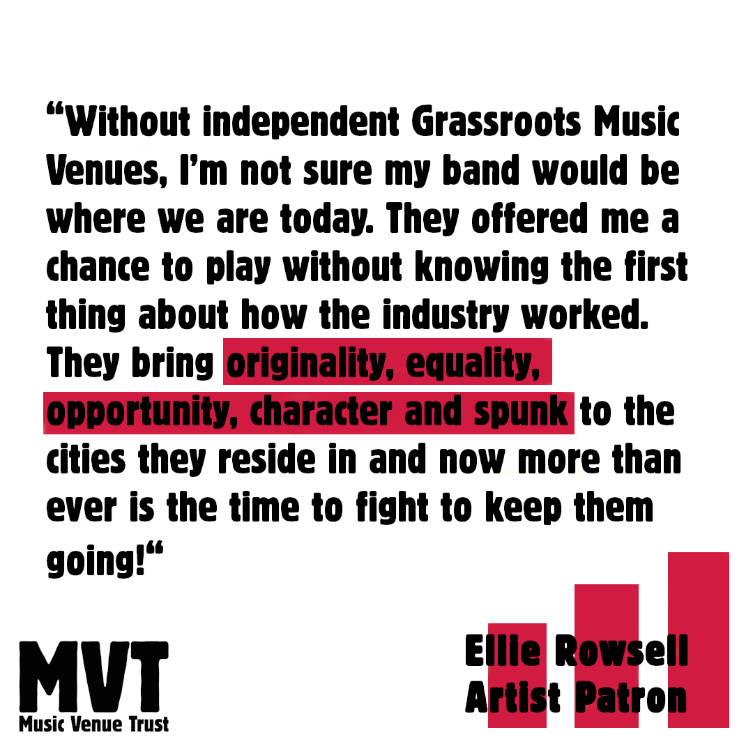 musicvenuetrust's tweet photo. This is why @elliecrowsell from @wolfalice is an MVT artist patron: https://t.co/bVlaCPP1tT