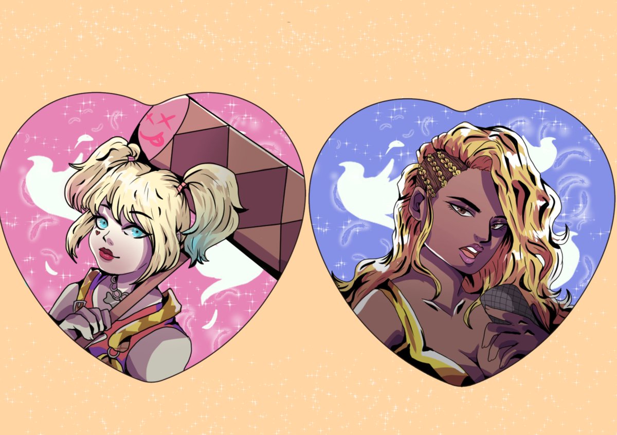 MizariOmi's tweet photo. buttons im making for #harleyquinn and #birdsofprey #birdsofpreyart #BirdsOfPreyFanart #dc #mizaris2k20 https://t.co/4ly3TgMzvI