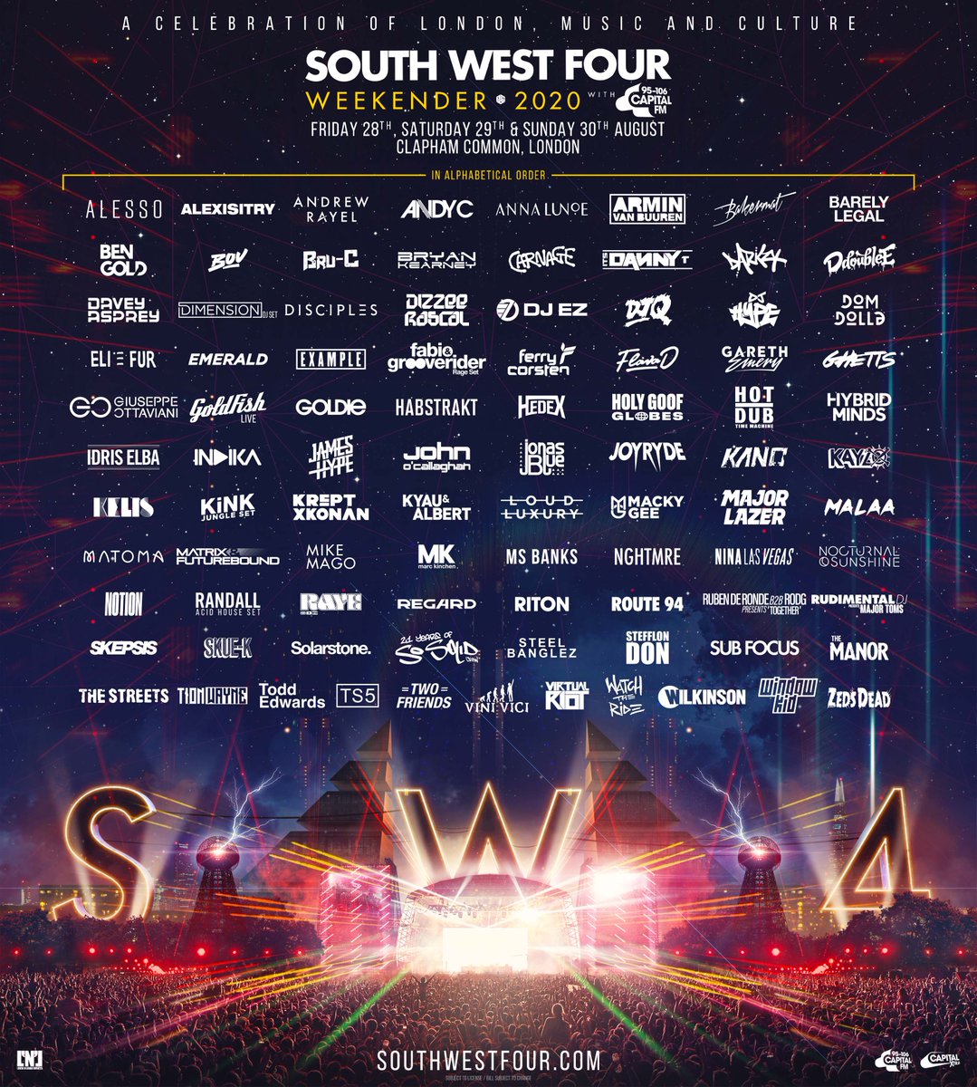 southwest4's tweet photo. Your August bank holiday in London looks like this so far π₯ #SW42020 https://t.co/eF8G4aYLtB https://t.co/hLT4EPeJxg